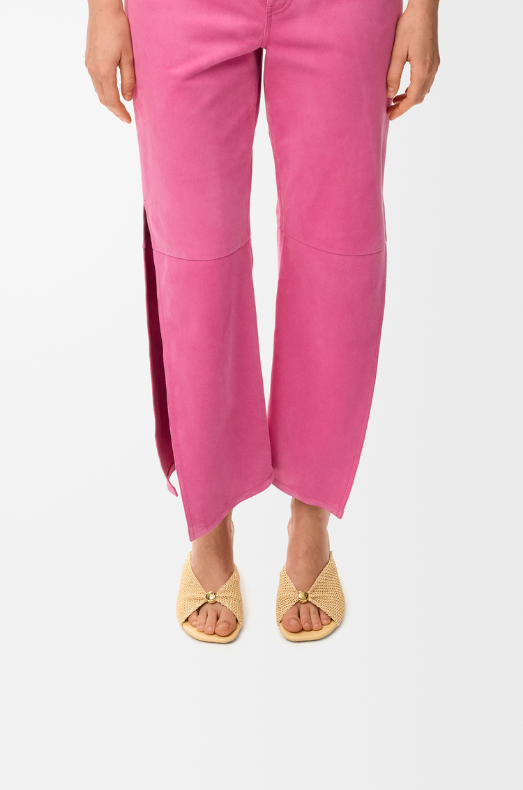 LOEWE Sandalia Pebble Soft en tejido con efecto de rafia Natural