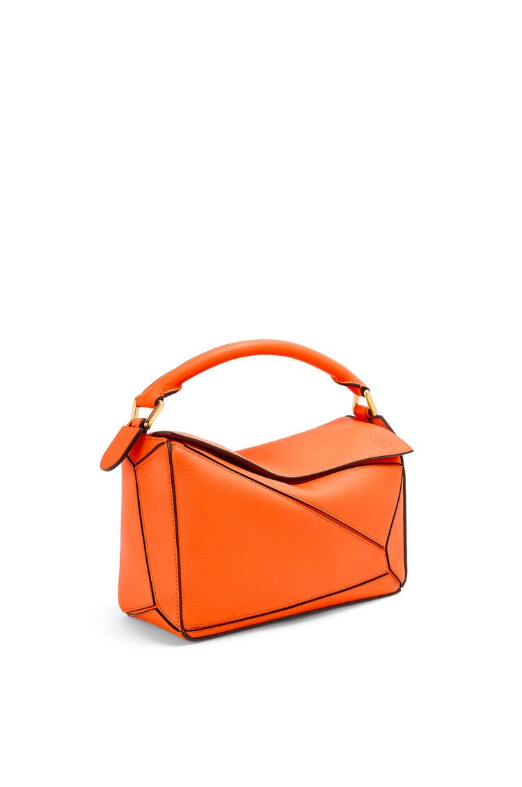 LOEWE Small Puzzle bag in classic calfskin Orange