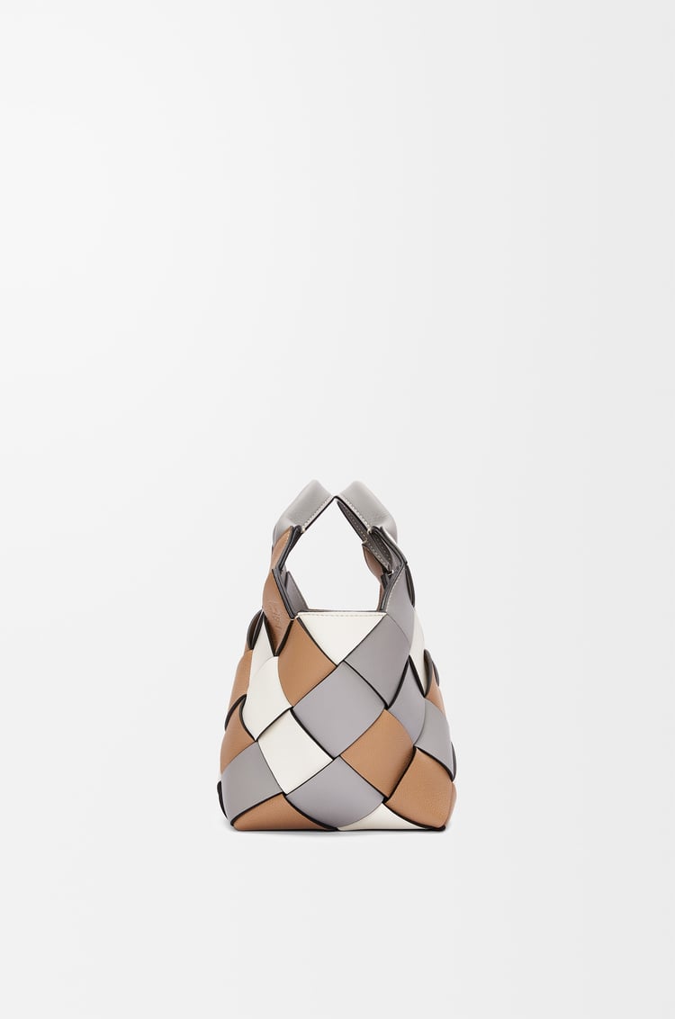 LOEWE WOVEN BASKET SMALL BAG Smoke/Moka