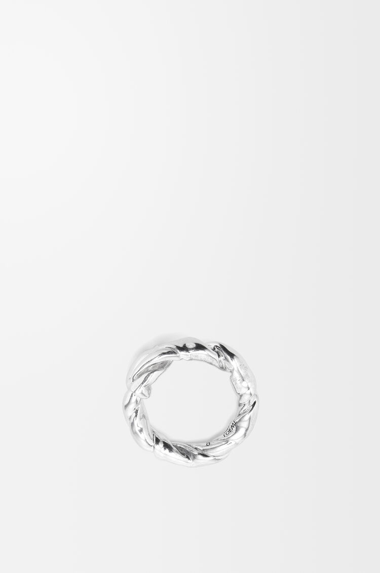 Nappa twist ring in sterling silver Silver LOEWE
