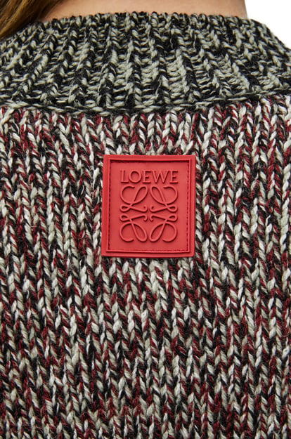 LOEWE Jersey en lana Verde Caqui/Multicolor plp_rd