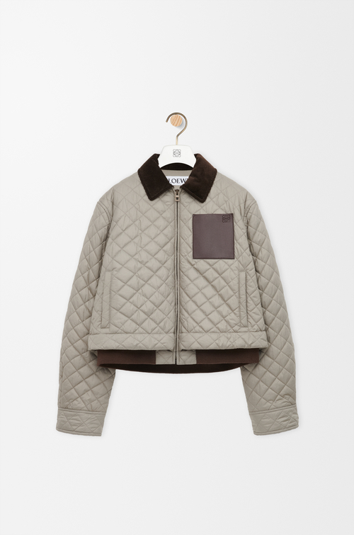 LOEWE ショート ジャケット（テクニカルファブリック） ミディアムグレー