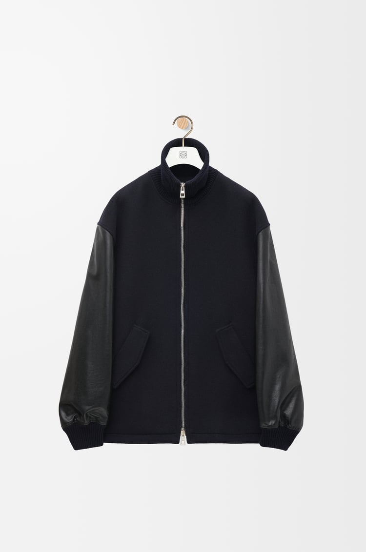 LOEWE Hybrid jacket in wool Navy/Black