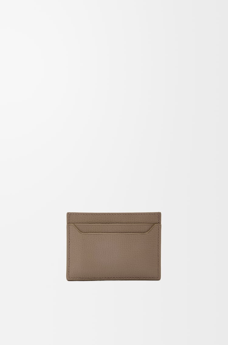 LOEWE Porte-cartes simple Anagram en cuir de veau grainé Taupe