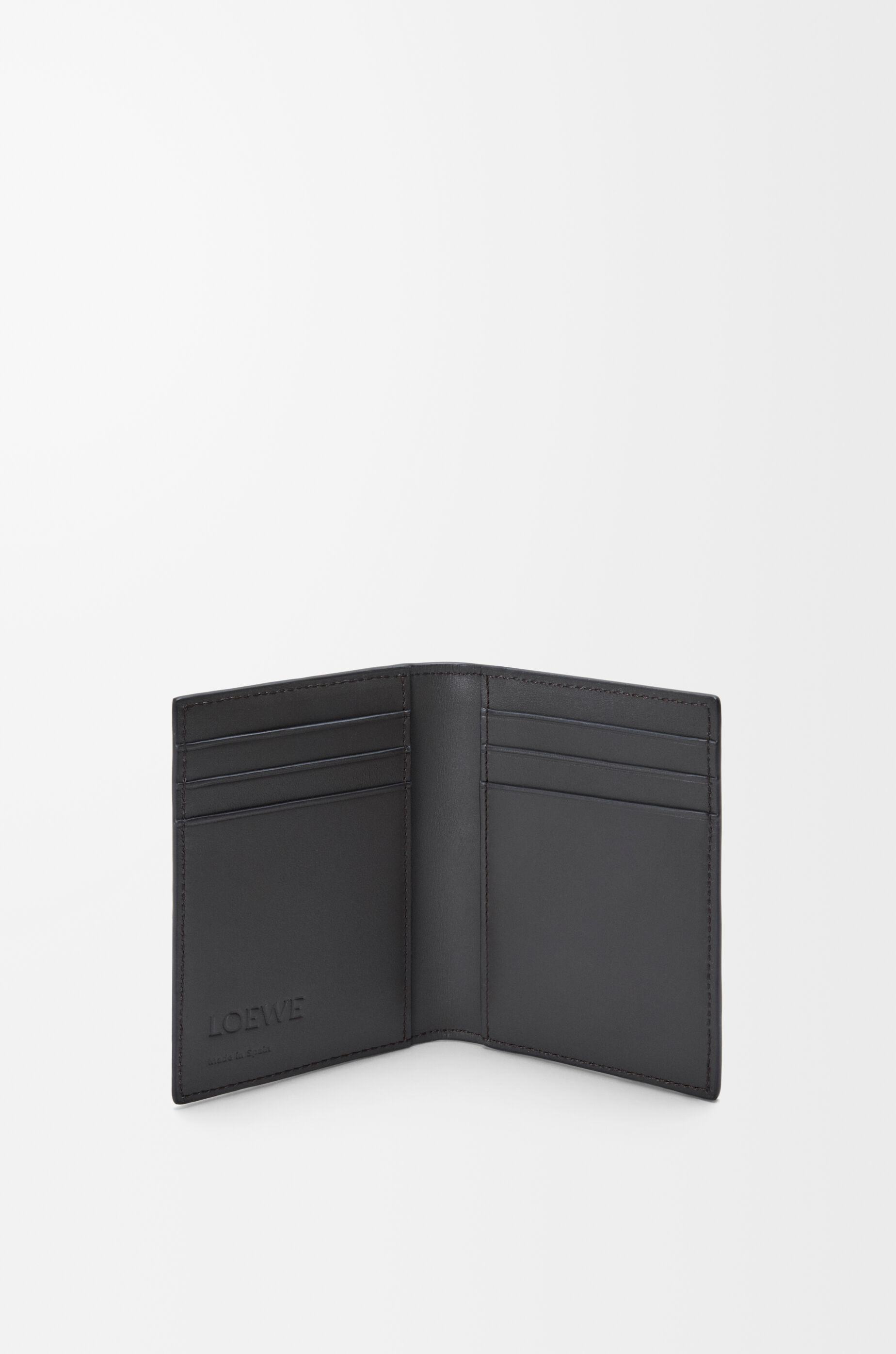 Puzzle bifold cardholder in classic calfskin Grey - LOEWE