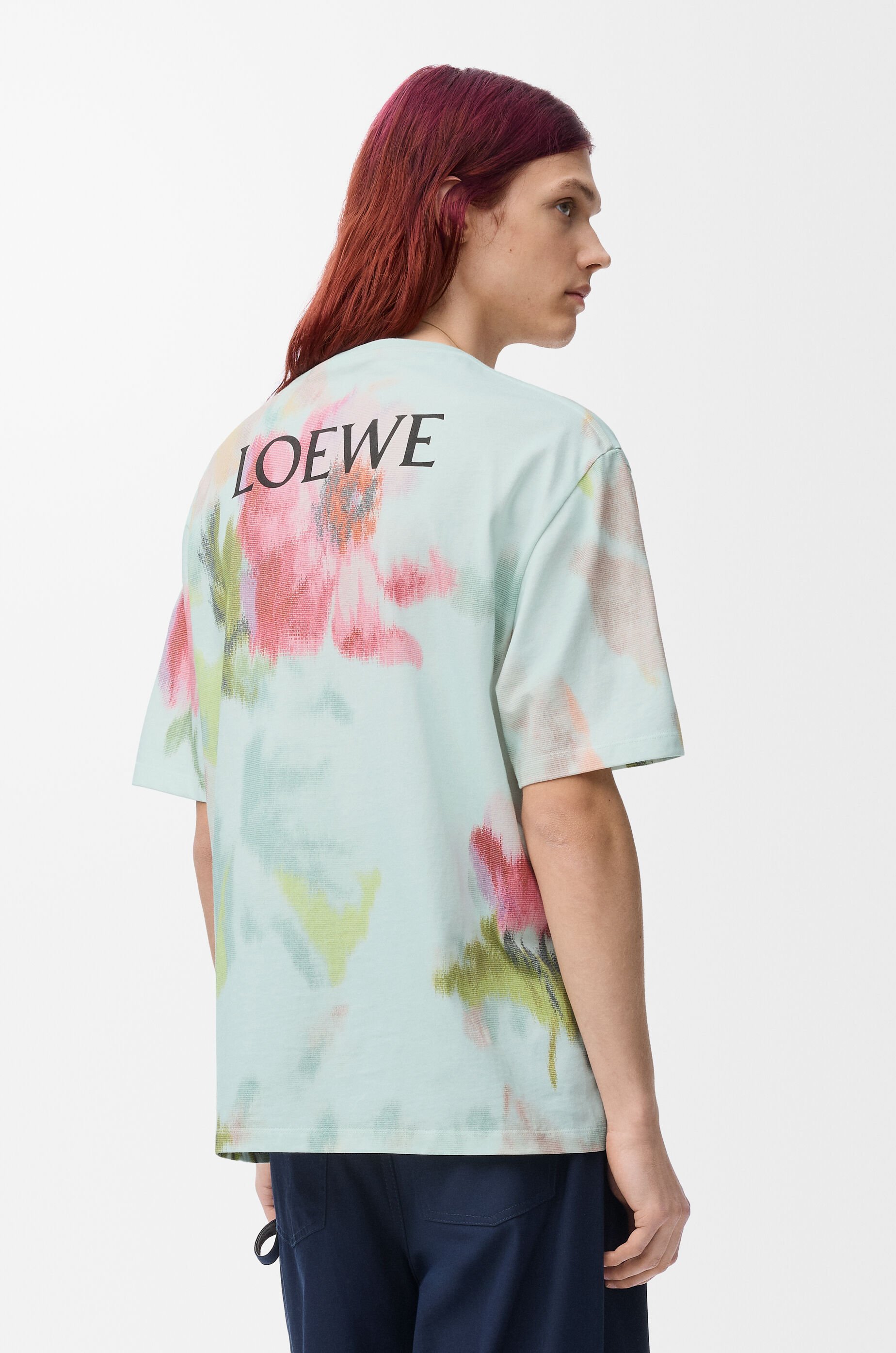 Loose fit T-shirt in cotton Blue - LOEWE