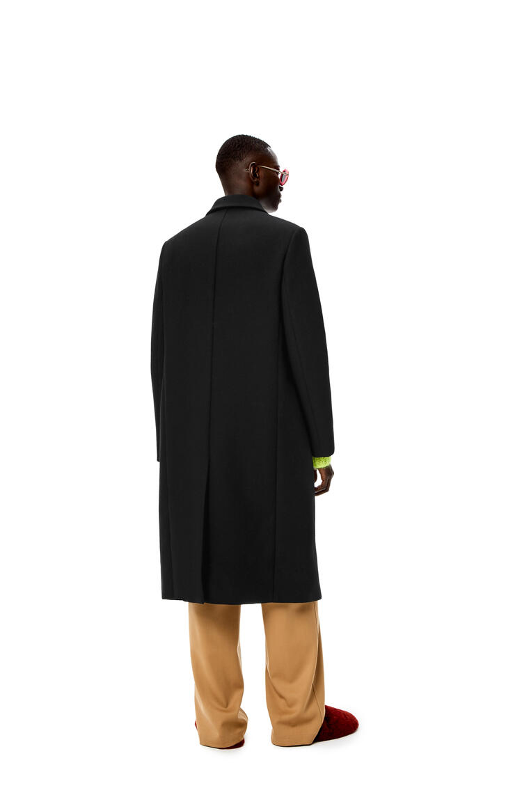 LOEWE Single breasted coat in wool Black