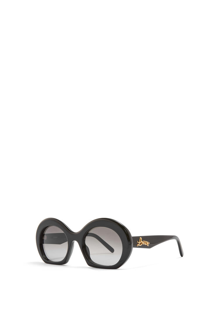 LOEWE Gafas de sol Halfmoon en acetato Negro Brillo