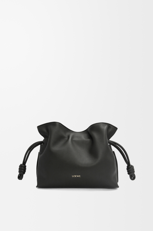Mini Flamenco clutch in nappa calfskin Chocolate - LOEWE