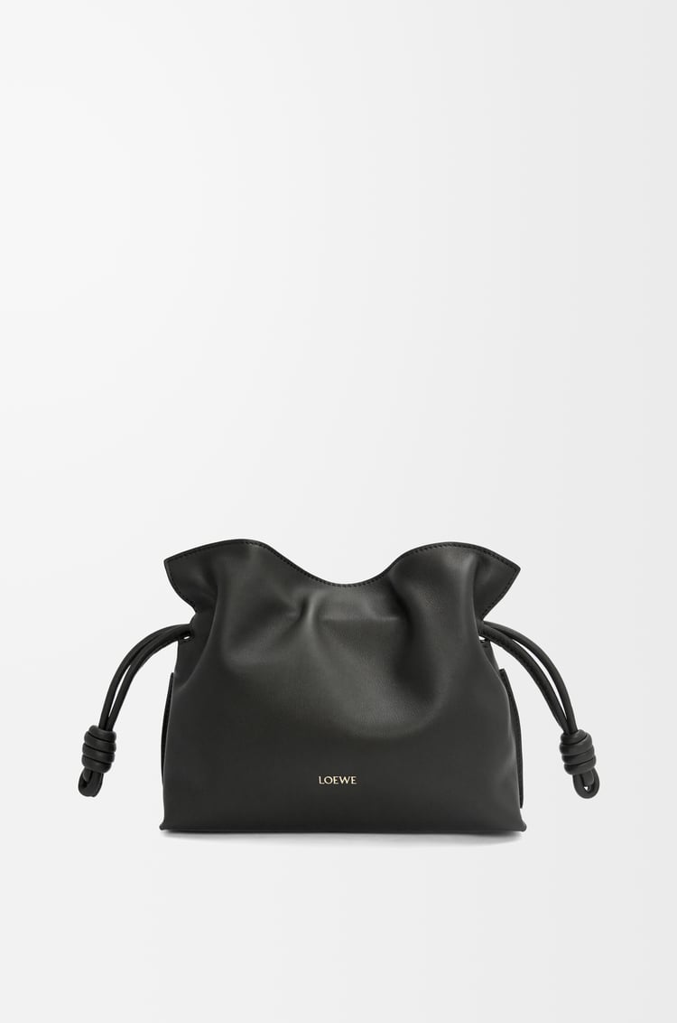 LOEWE 迷你納帕小牛皮 Flamenco 手拿包 黑色