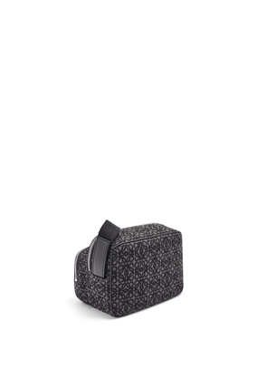 LOEWE Mini Camera bag in Anagram jacquard and calfskin Anthracite/Black plp_rd