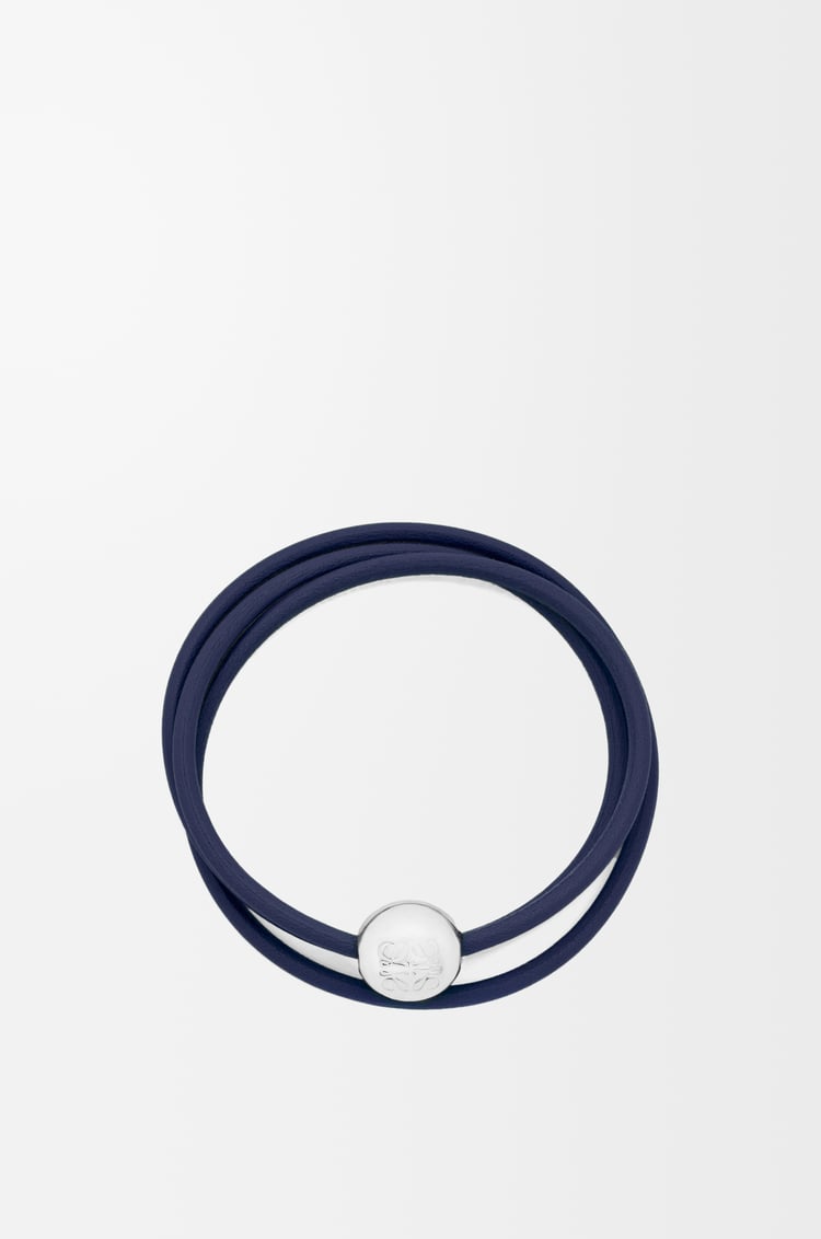 LOEWE 牛皮革 Pebble 手链 深邃蓝
