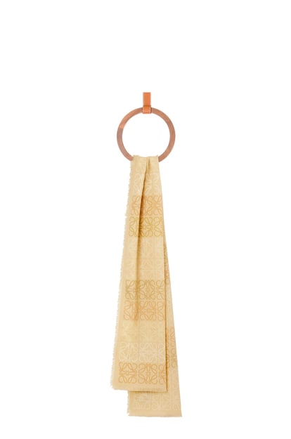 LOEWE Anagram scarf in wool, silk and cashmere Beige/Sand plp_rd