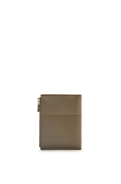 LOEWE Slim compact wallet in shiny calfskin	 Dark Khaki Green/Khaki Green plp_rd