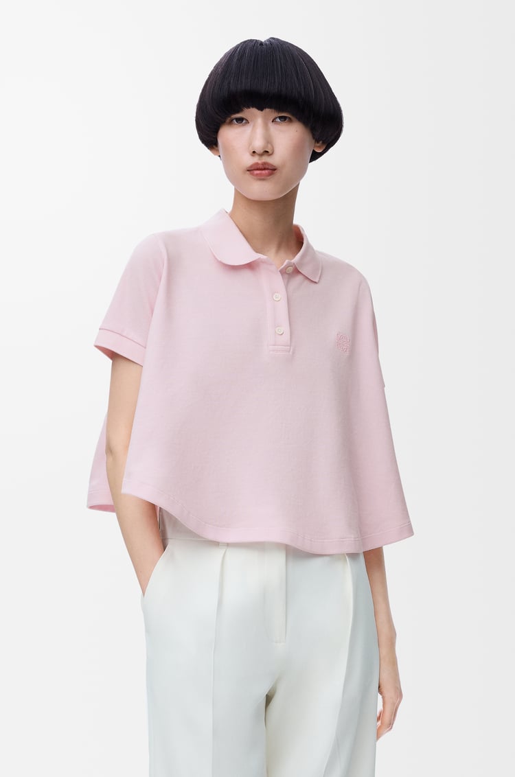 LOEWE トラペーズ ポロ（コットン） ライトピンク