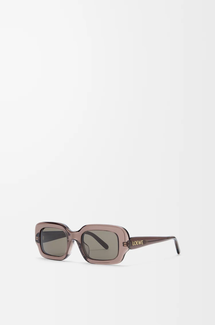 LOEWE Gafas de sol Rectangular Slim Marrón Transparente