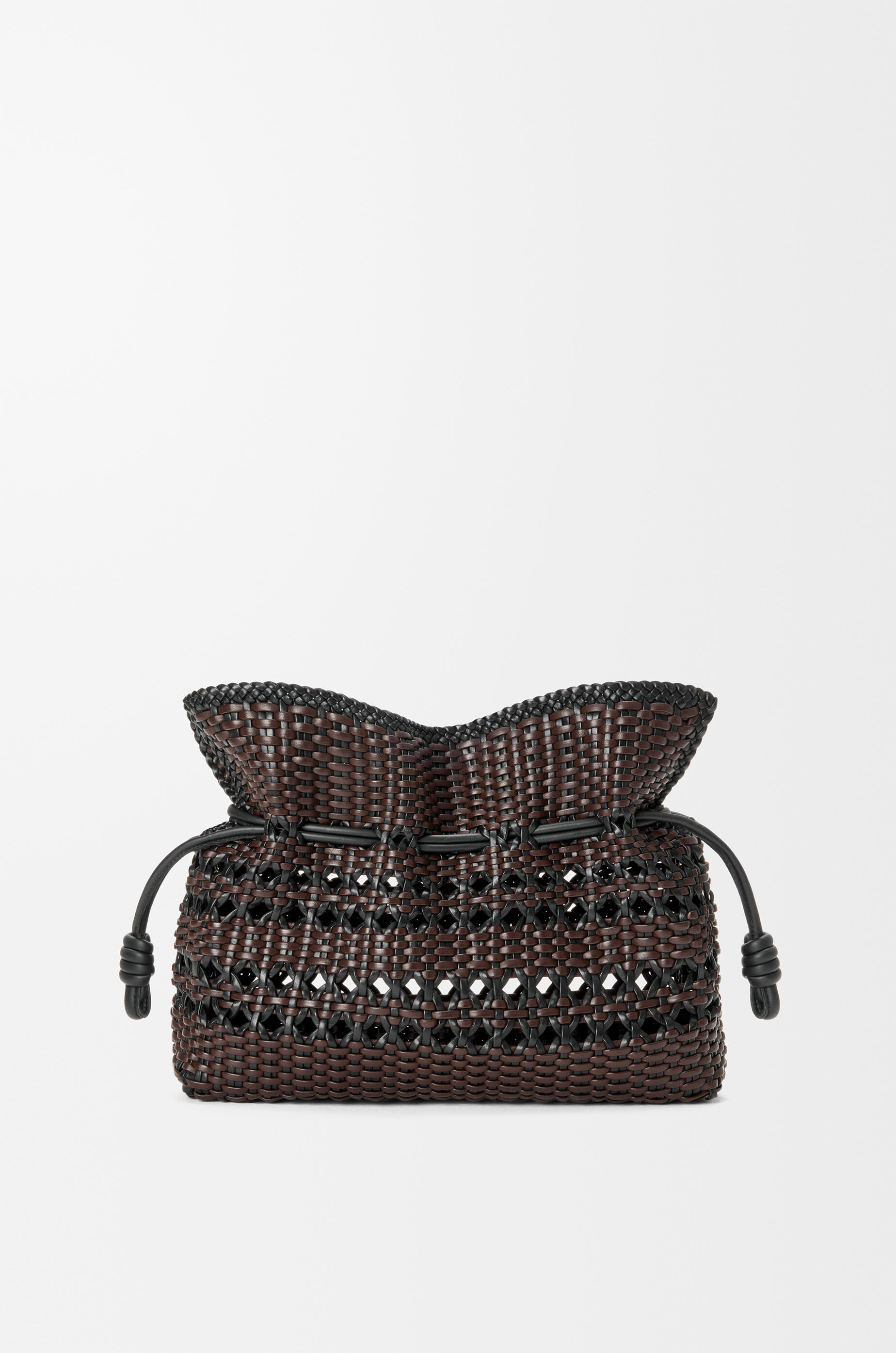 フラメンコクラッチ ミディアム （ウーブンナパカーフ） ブラック