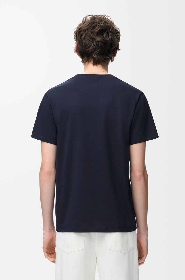 LOEWE Regular fit T-shirt in cotton Dark Navy