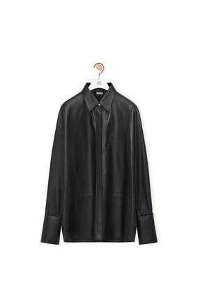 LOEWE Deconstructed shirt in nappa lambskin Black