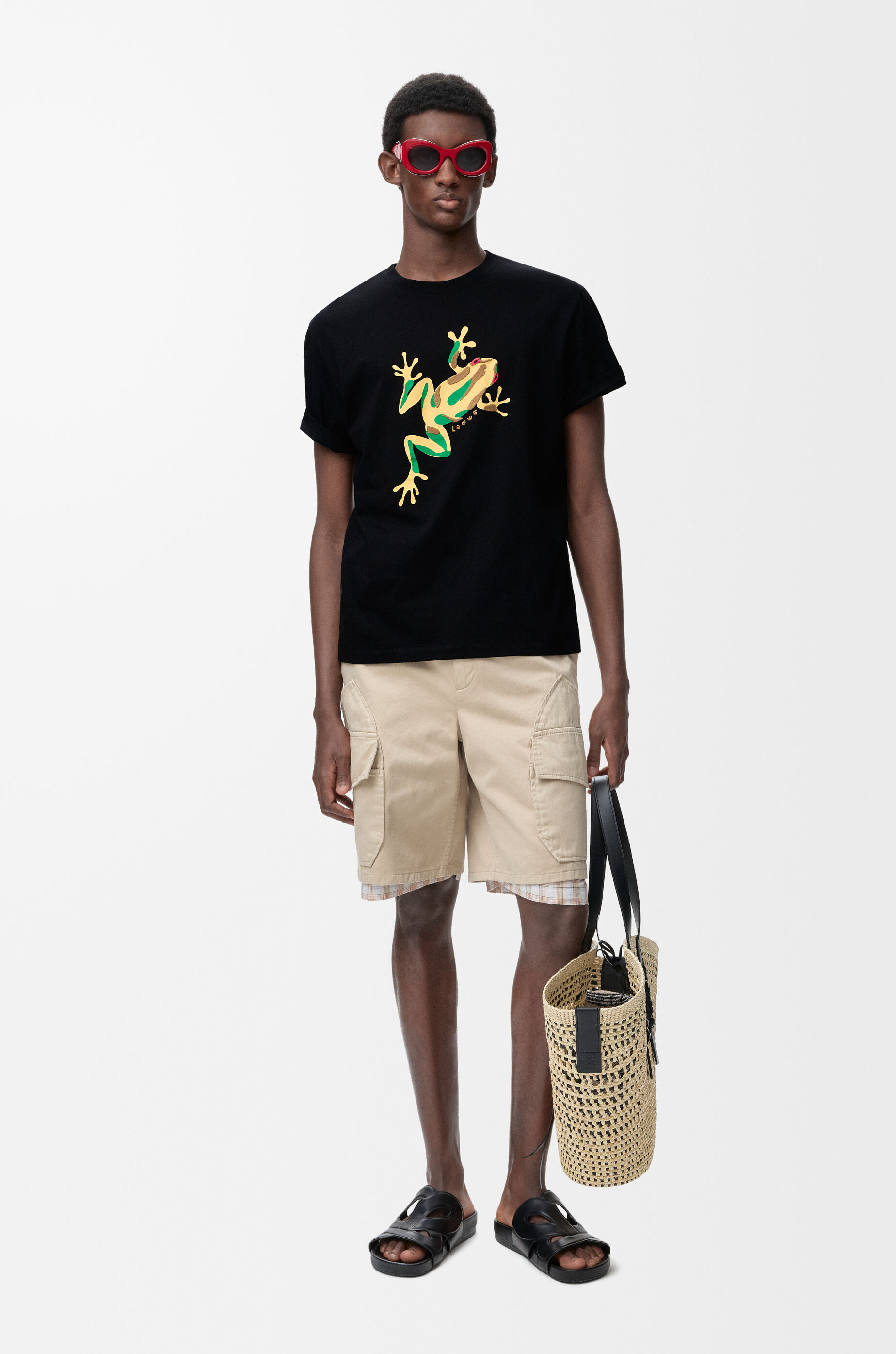 Relaxed fit T-shirt in cotton Black - LOEWE USA Official Website