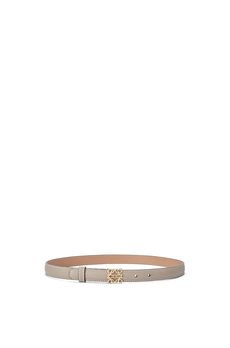 LOEWE Anagram belt in grained calfskin Sand/Gold