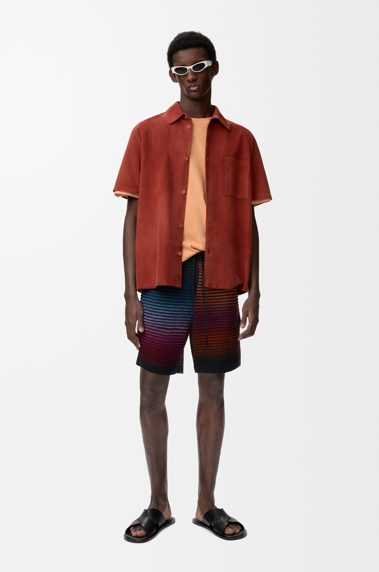 LOEWE Shorts in cotton blend Multicolor/Black