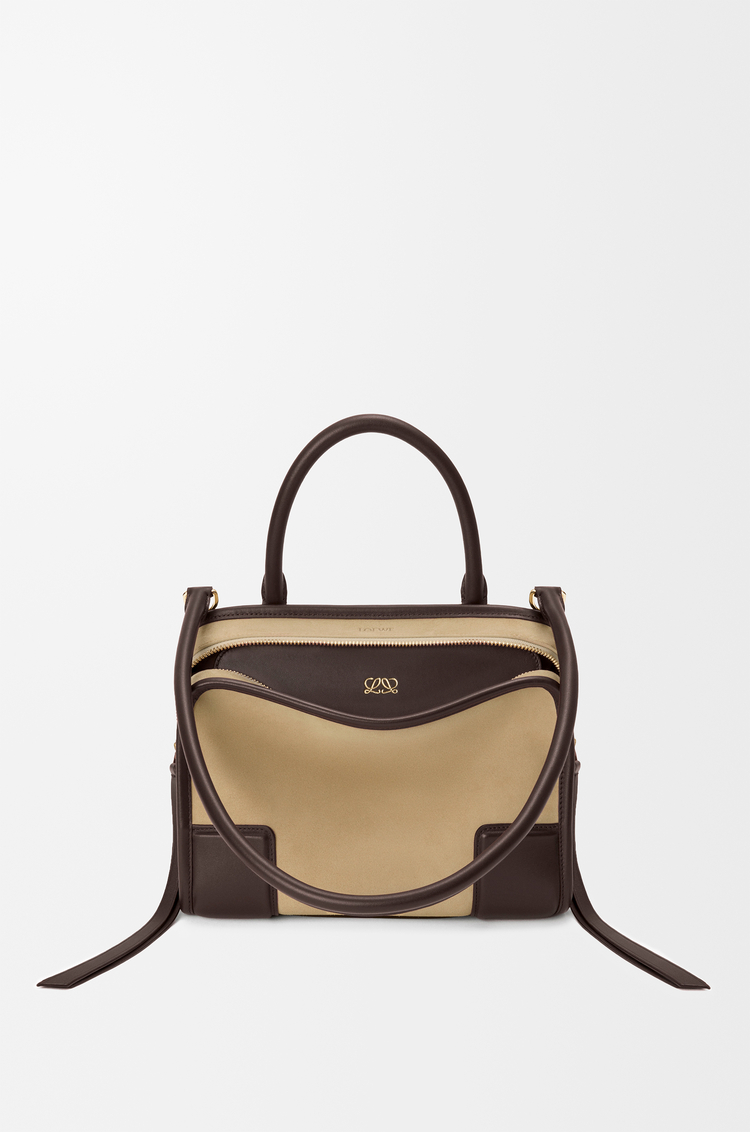 LOEWE Bolso Amazona 180 pequeño en ante Oro/Chocolate