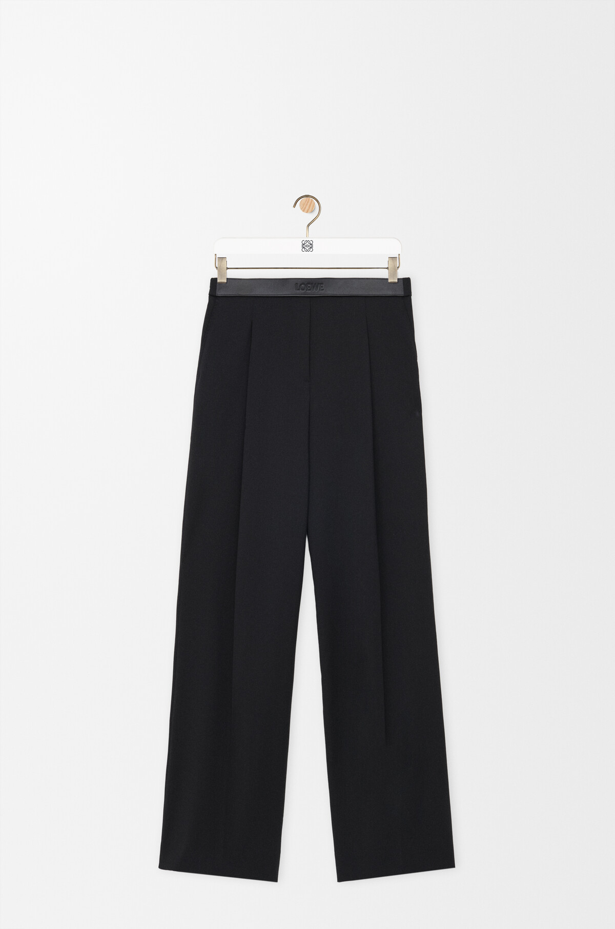 Trousers in wool Black - LOEWE USA Official Website