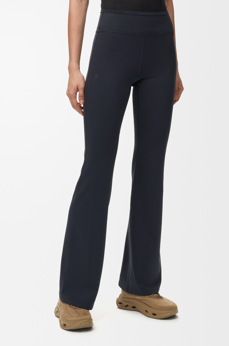 LOEWE Bootleg trousers in stretch jersey Black