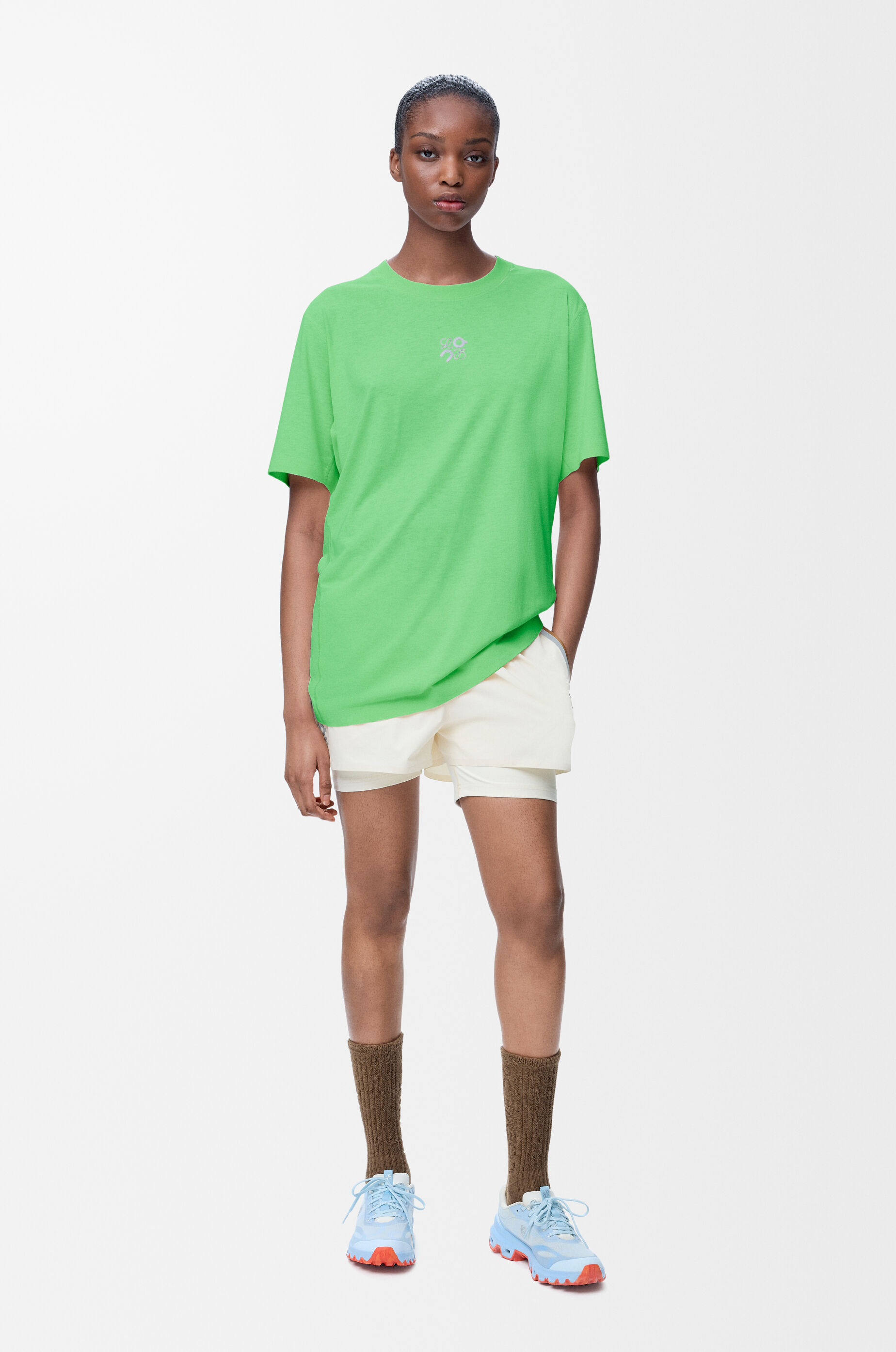 【翌日発送可能】 アクティブ LOEWE - グリーン Tシャツ（テクニカルジャージー） トップス