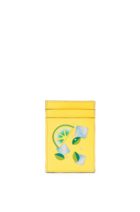 LOEWE Cocktail vertical cardholder in classic calfskin Yellow/Tan plp_rd