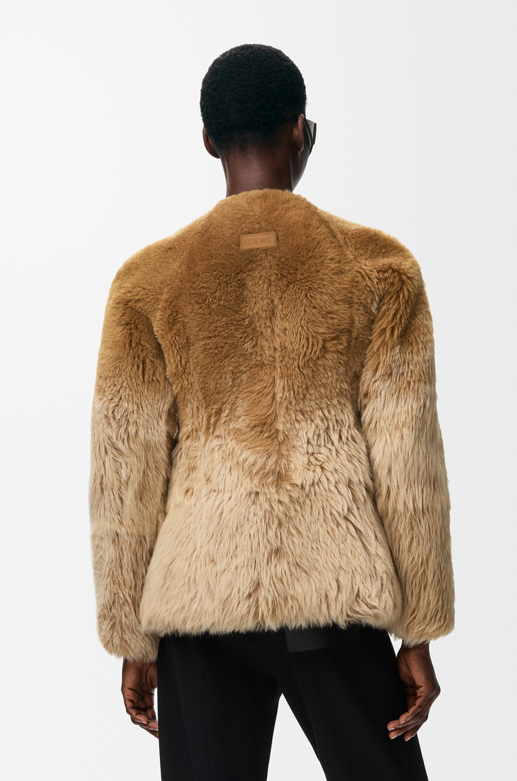 LOEWE Chaqueta en lana de oveja Camel