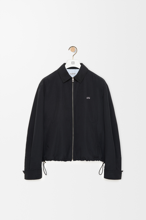 LOEWE Zip-up jacket in technical cotton Black