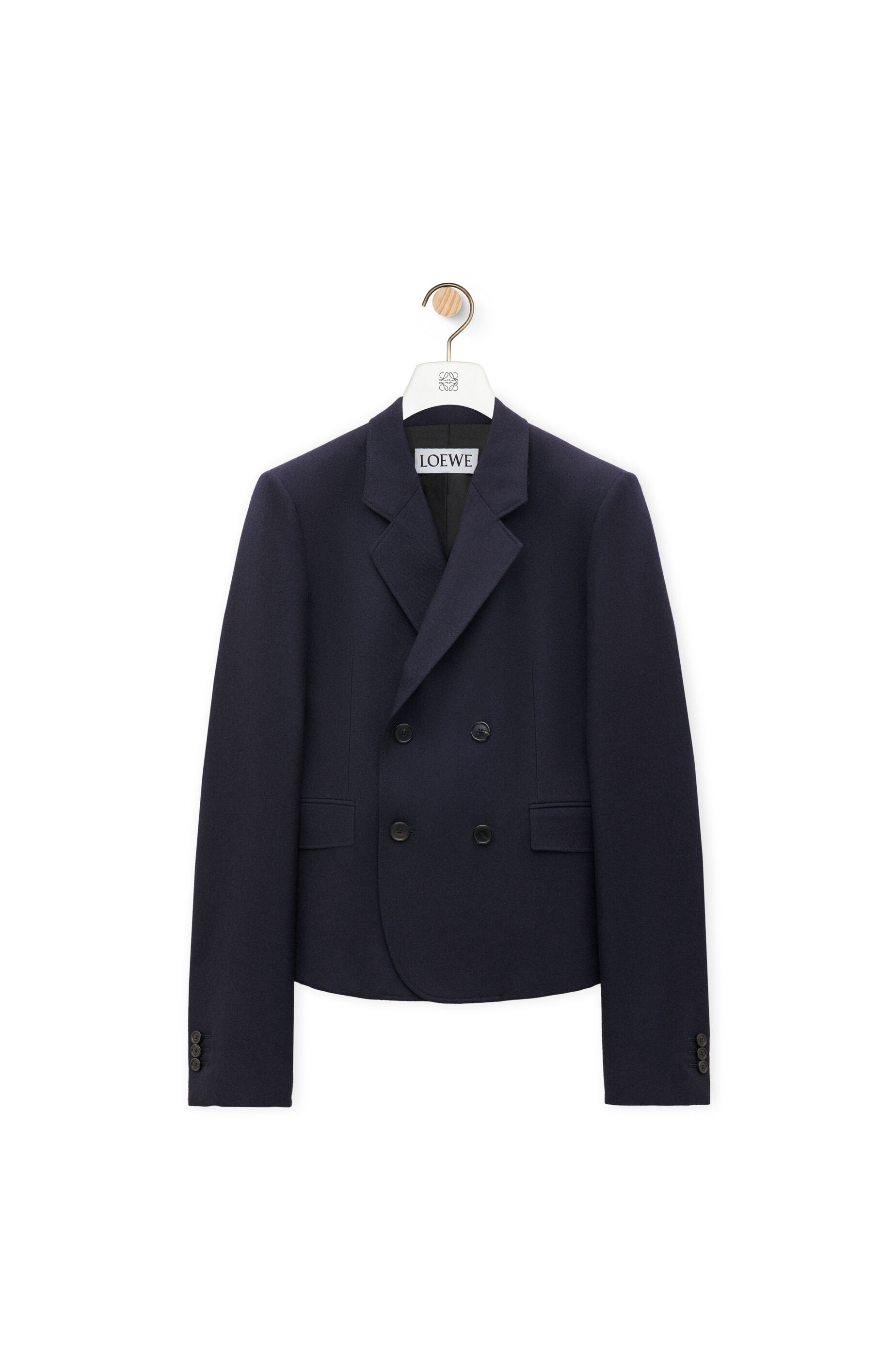 ショート ジャケット（ウール） ネイビーメランジ - LOEWE