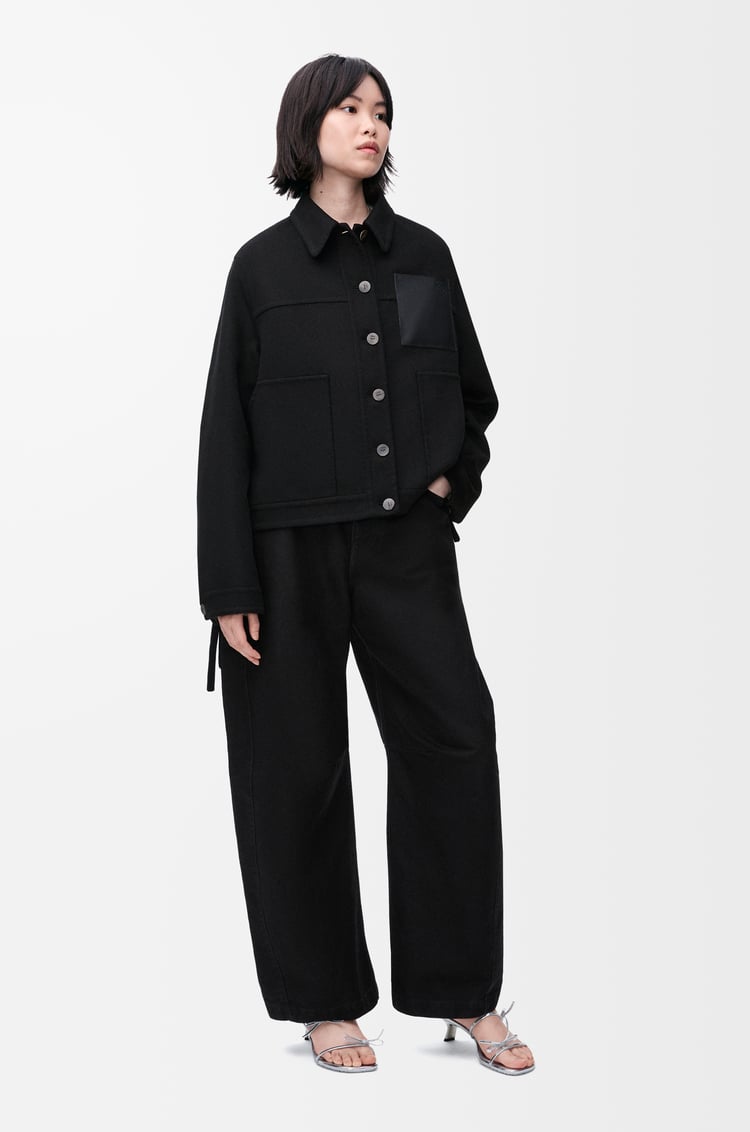 LOEWE Workwear jacket in wool and cashmere Black
