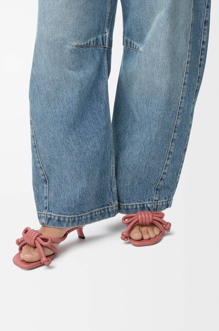 LOEWE Flamenco Knot sandal in lambskin Blush