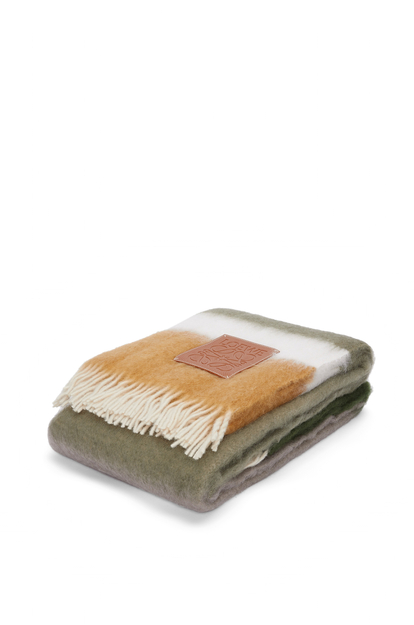 LOEWE Blanket in mohair and wool 酪梨綠/多色 plp_rd