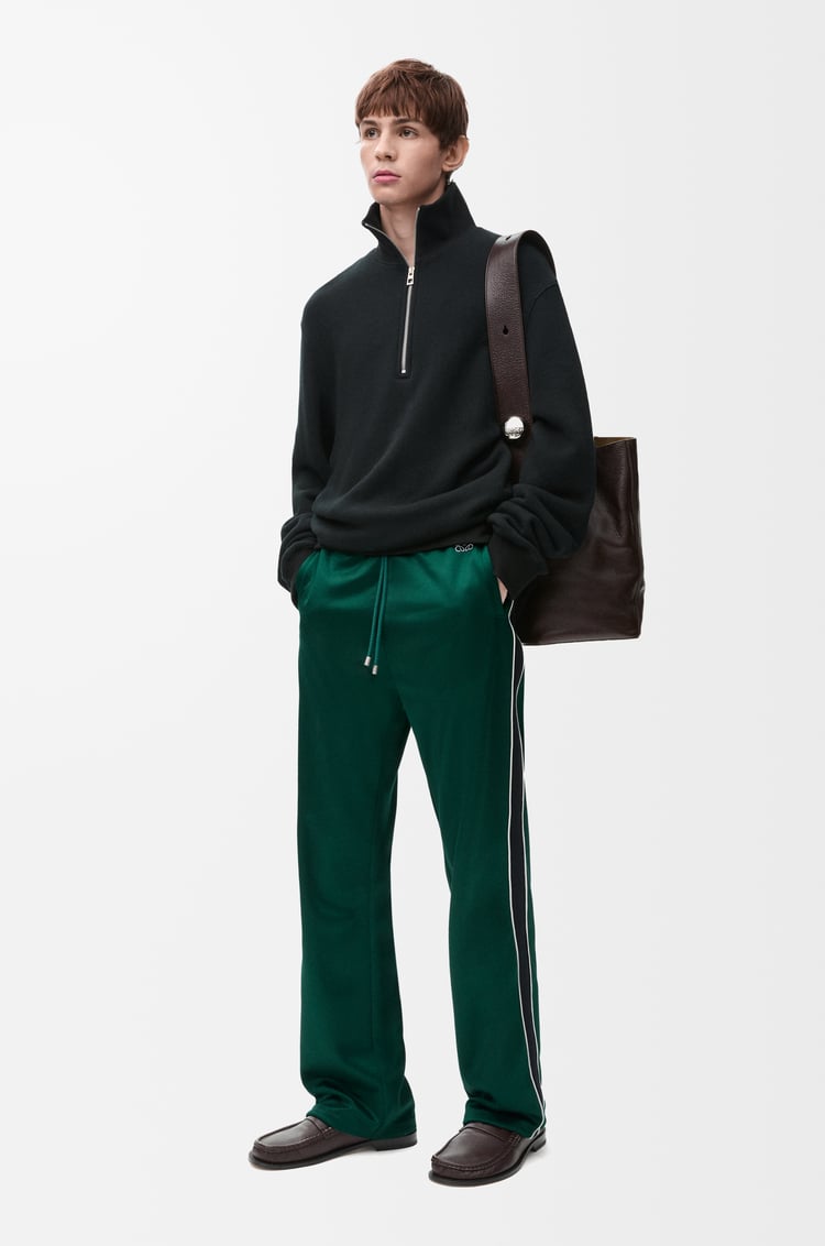 LOEWE Tracksuit trousers in technical jersey Dark Green
