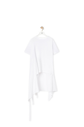 LOEWE Camiseta en algodón con bandera Blanco