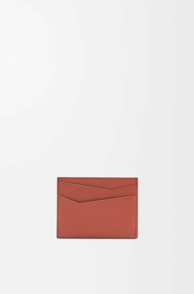 LOEWE 经典牛皮革 Puzzle 扁平卡包 番茄红