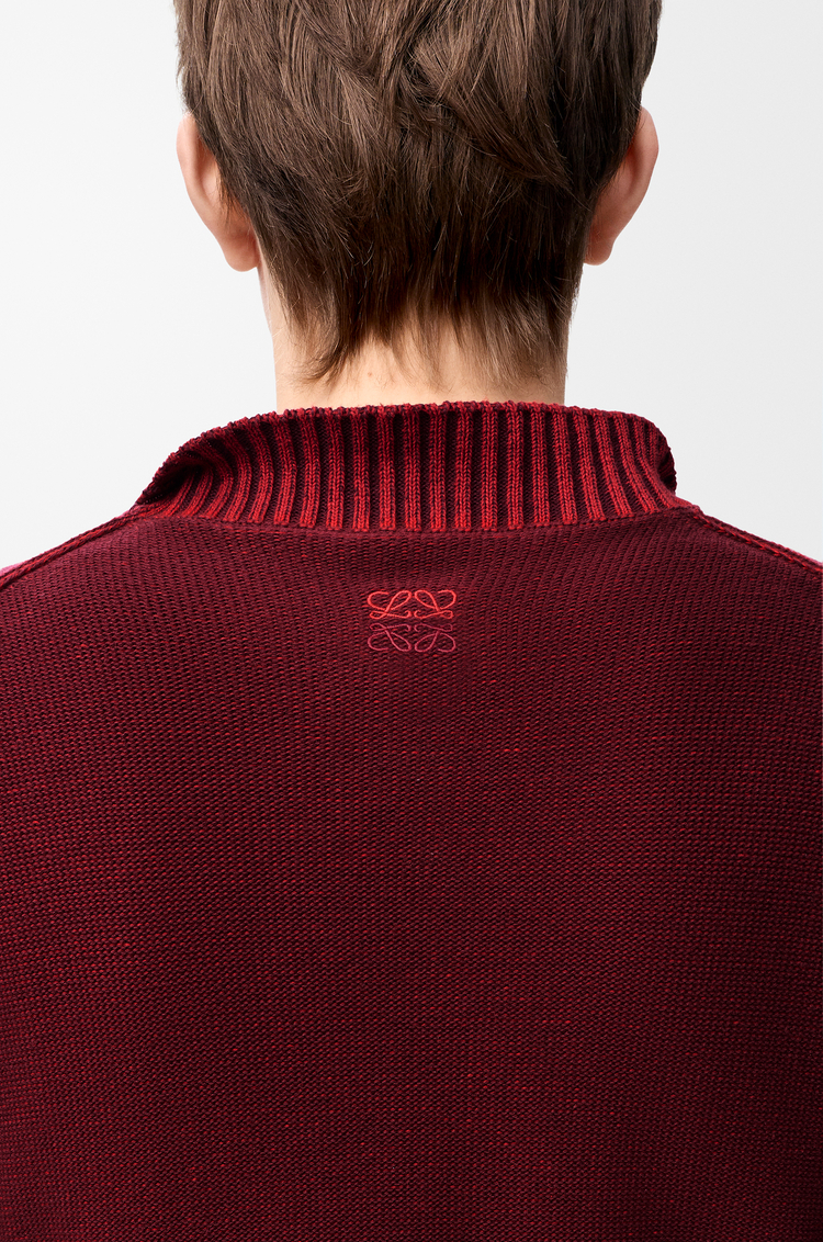 LOEWE Sweater in cotton and wool Burgundy/Red