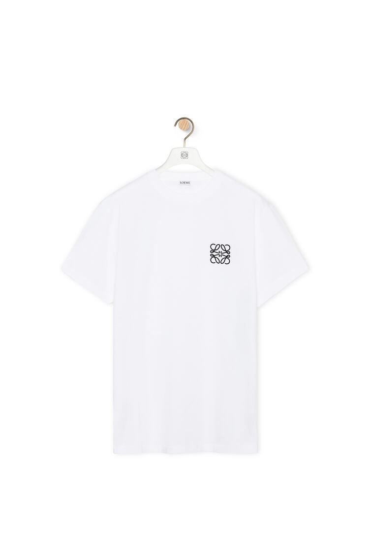 LOEWE Camiseta en algodón con anagrama Blanco