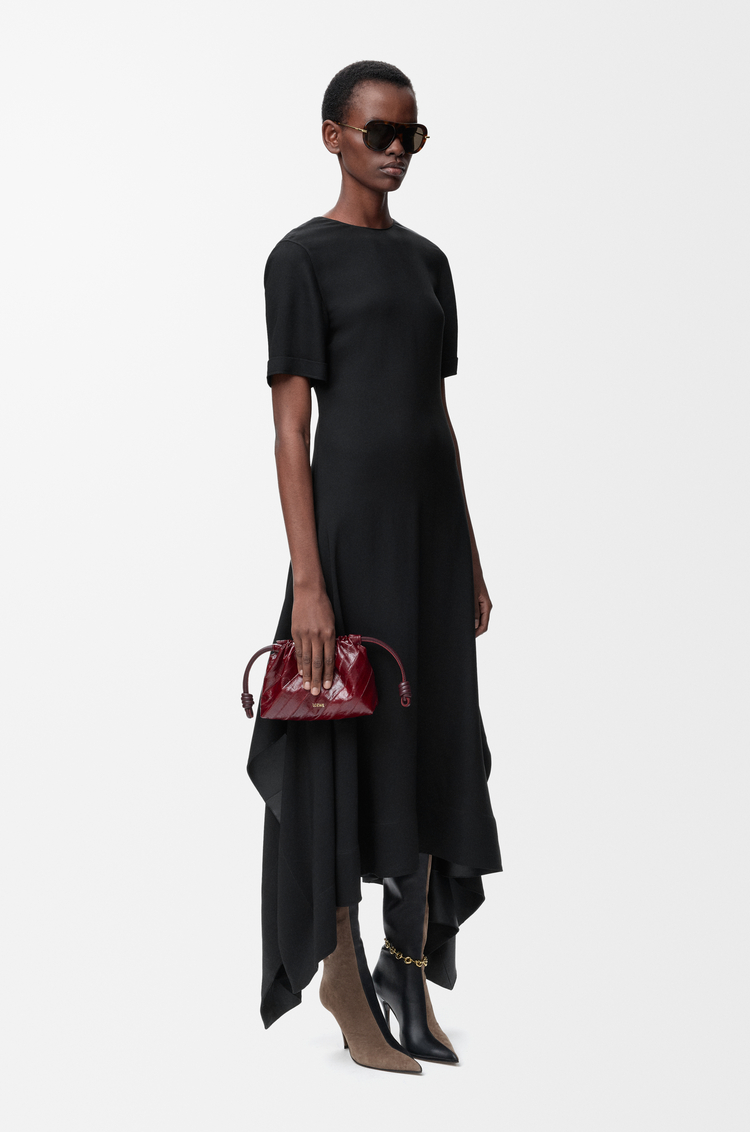 LOEWE Vestido en viscosa elástica Negro