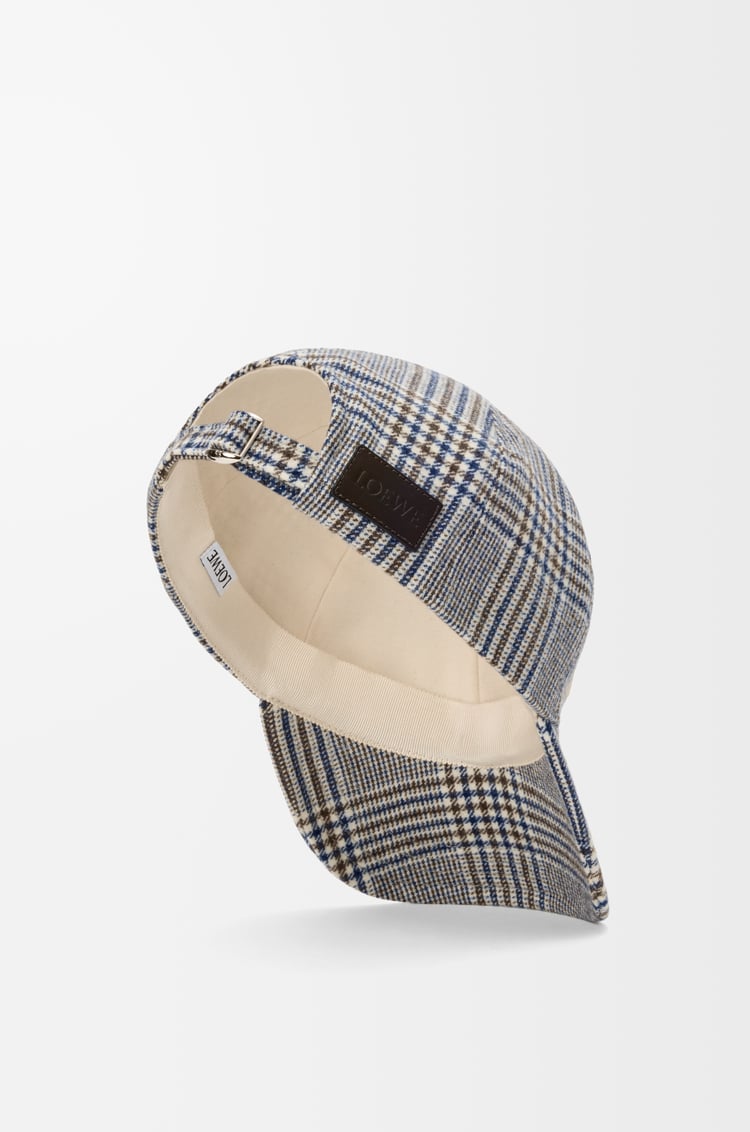 LOEWE Cap in wool Blue/White
