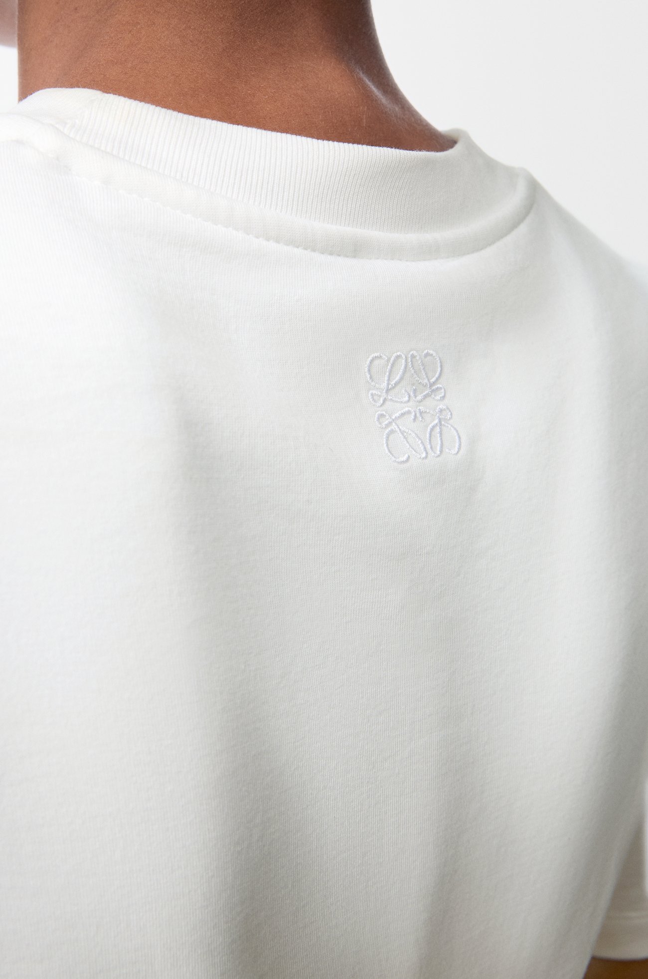 LOEWE Twisted top in cotton blend White