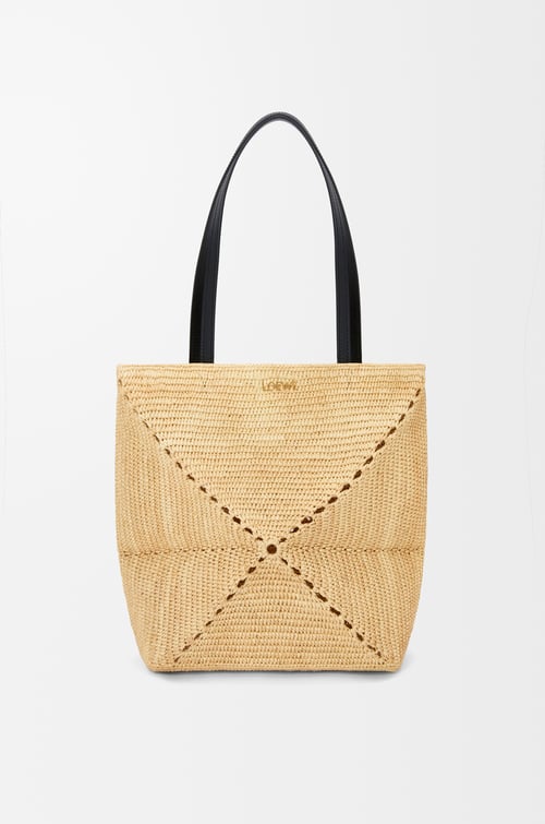 LOEWE パズルフォルド トート ミディアム（ラフィア） ナチュラル
