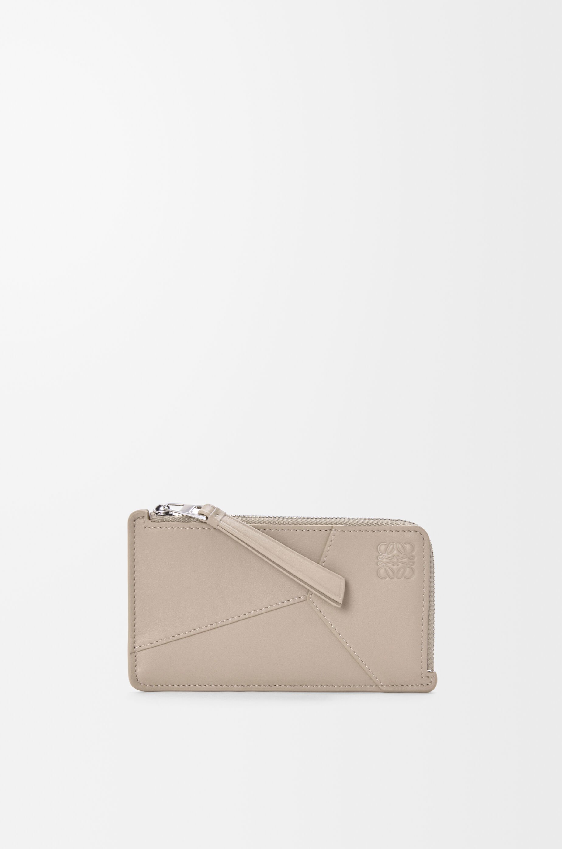 Puzzle long coin cardholder in classic calfskin Beige - LOEWE