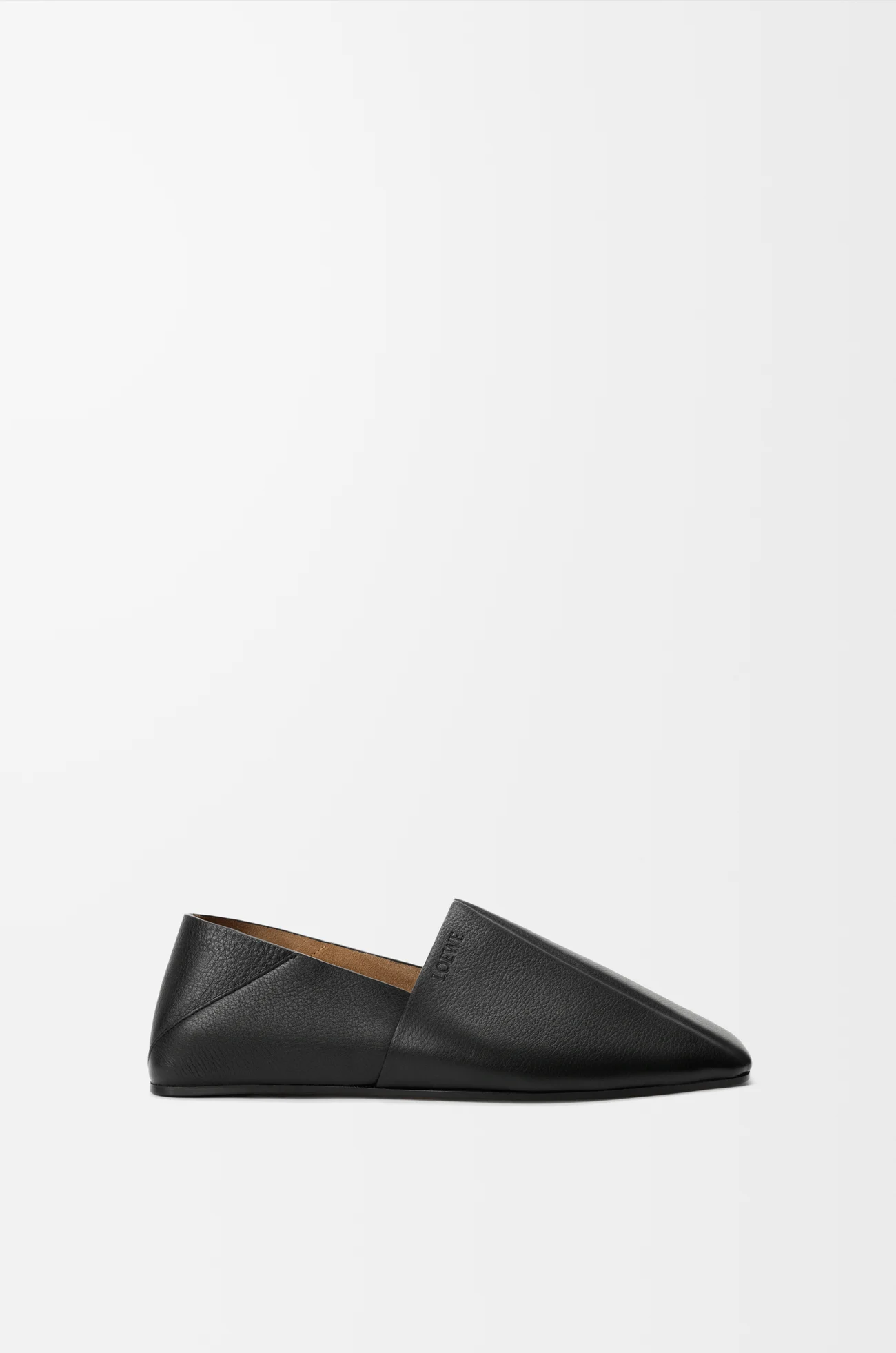 LOEWE Origami slide in soft calfskin Black