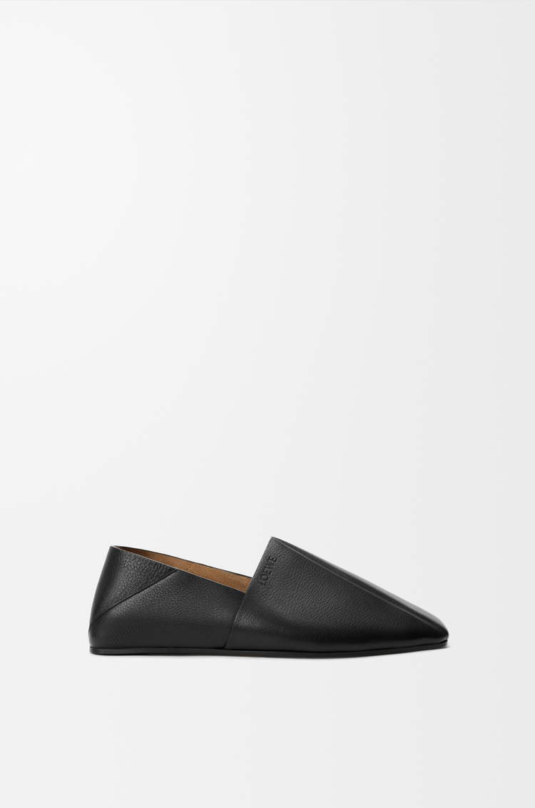 LOEWE 柔软牛皮革 Origami 凉鞋 黑色