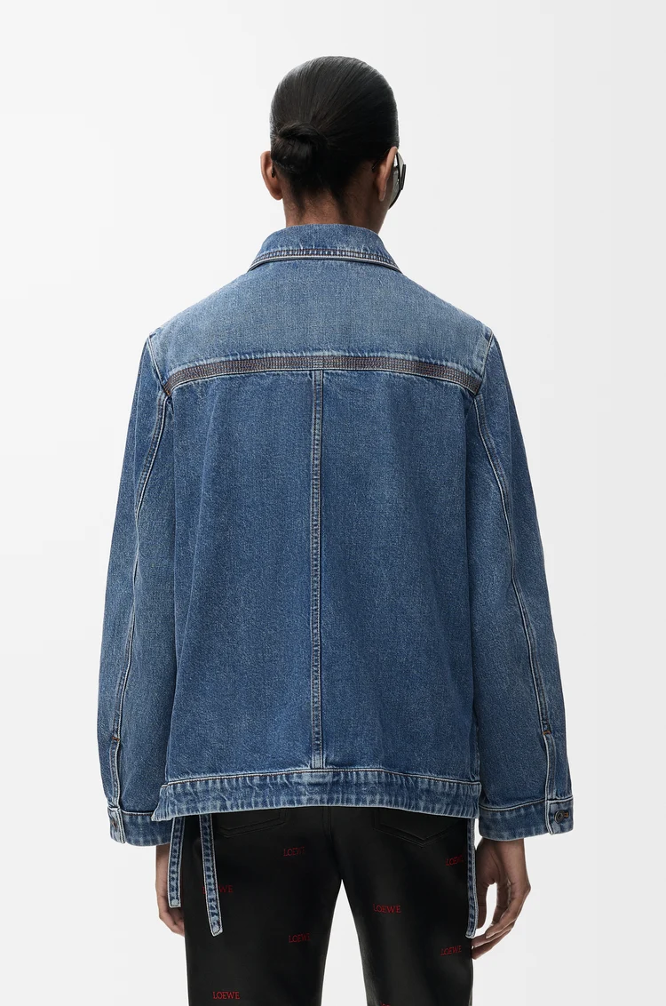 LOEWE Workwear jacket in denim Jeans Blue